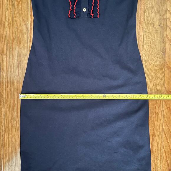 Boden Dark Blue Dress with Scarlet Details - Picture 8 of 10